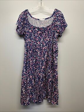 Blakely Navy Floral Midi Dress